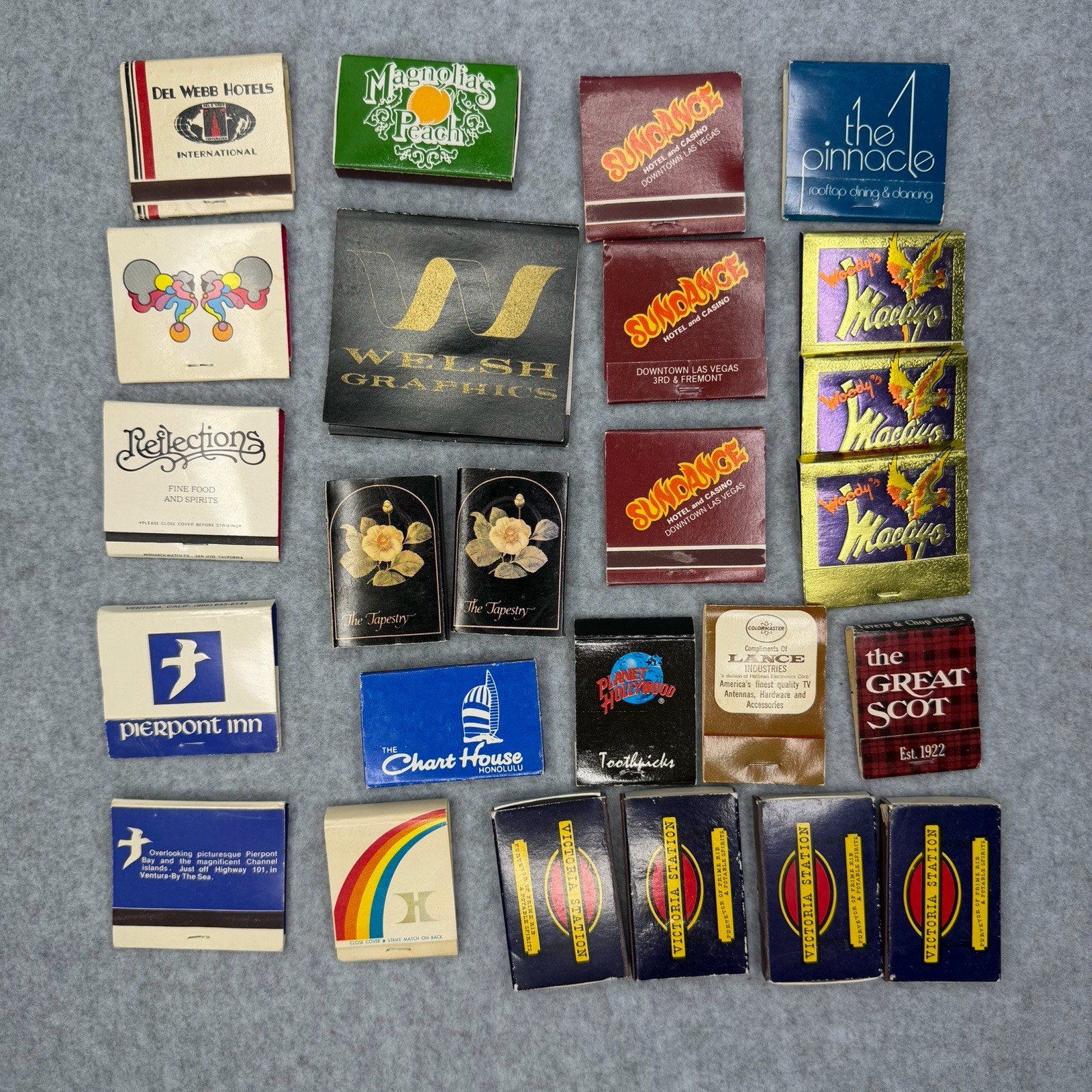 Vintage Matchbook Matches Lot 25 – Hotels Casinos Restaurants California
