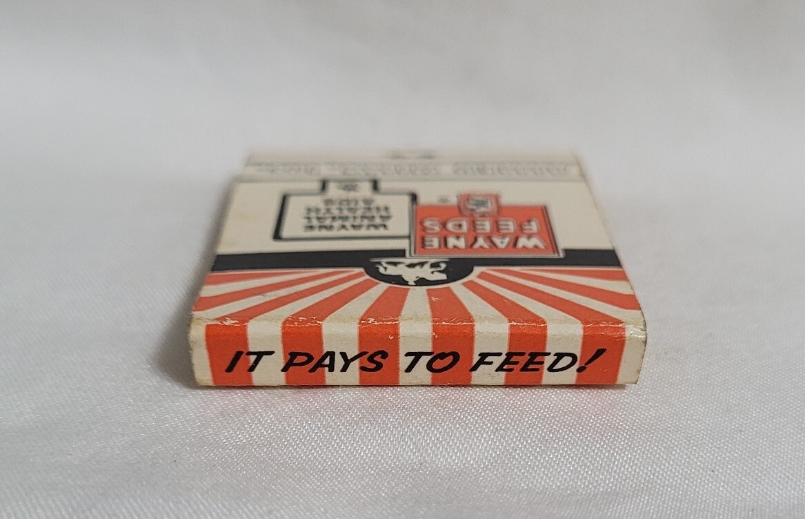 Vintage Matchbook Cover DeGrote Beloit Grain Wayne Feed Illinois Advertising