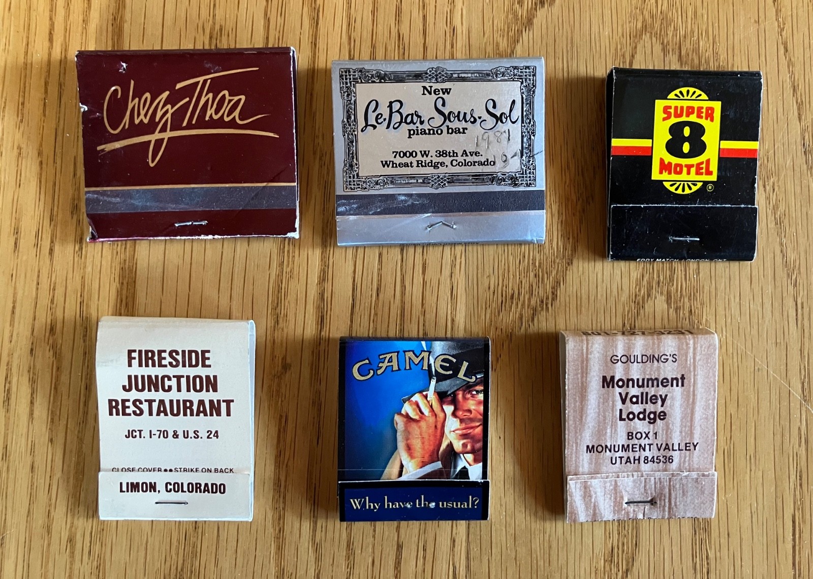 Vintage Lot of 44 Mostly Western United States Advertising Matchbooks