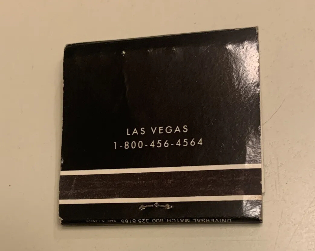Vintage Mirage Casino Las Vegas Nevada Matchbook Advertisement Black Collect