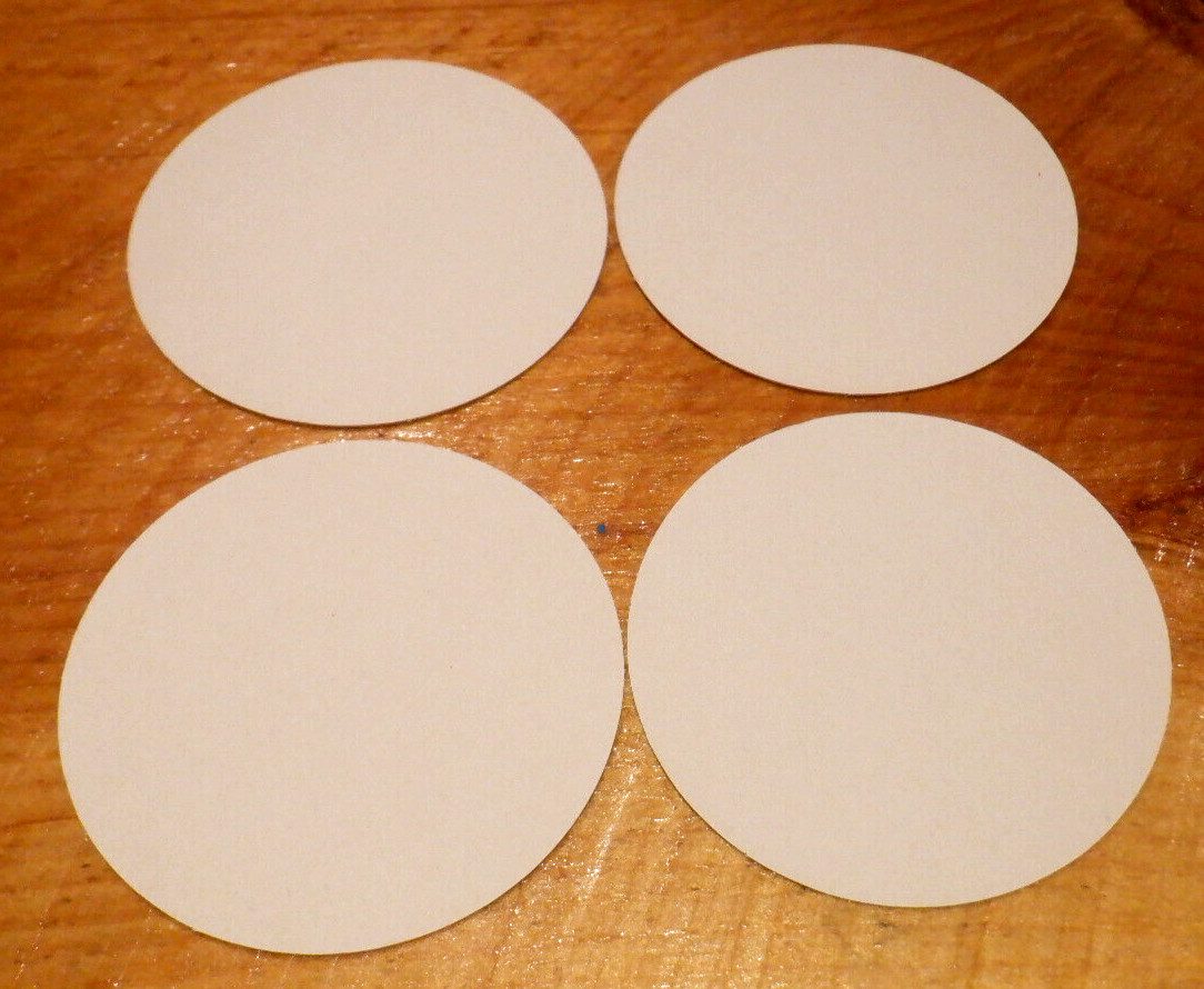 Lot of 4 Paradise Cove Beach Cafe Malibu 4″ Diameter Cardboard Coasters MINT