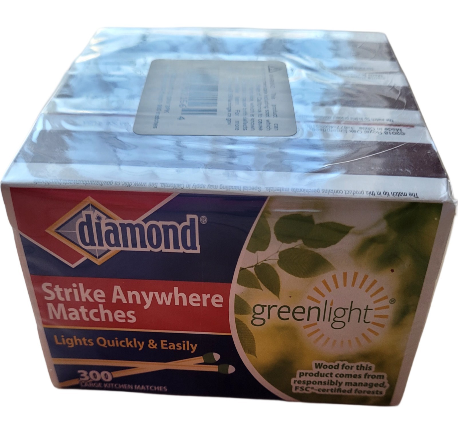 FREE SHIP (3 boxes) Diamond Strike Anywhere Matches 300-ct Total 900 New Sealed
