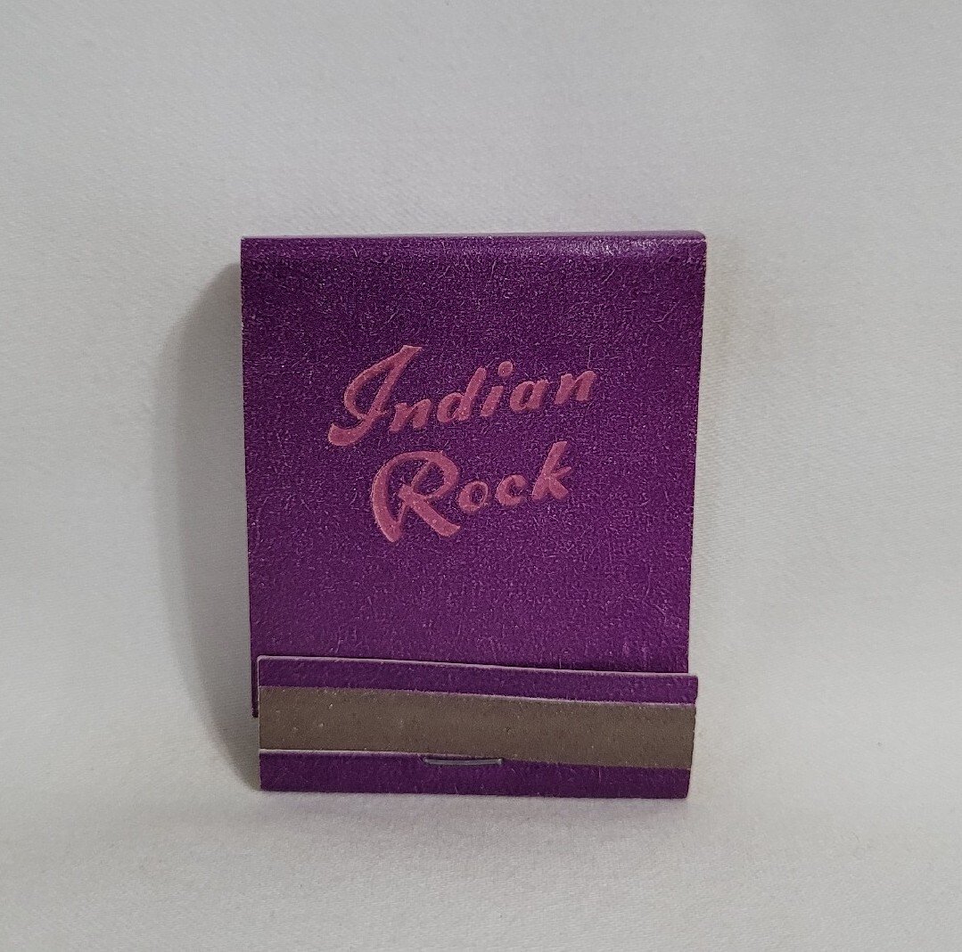 Vintage Matchbook Indian Rock Restaurant Upper Black Eddy PA Advertising Full