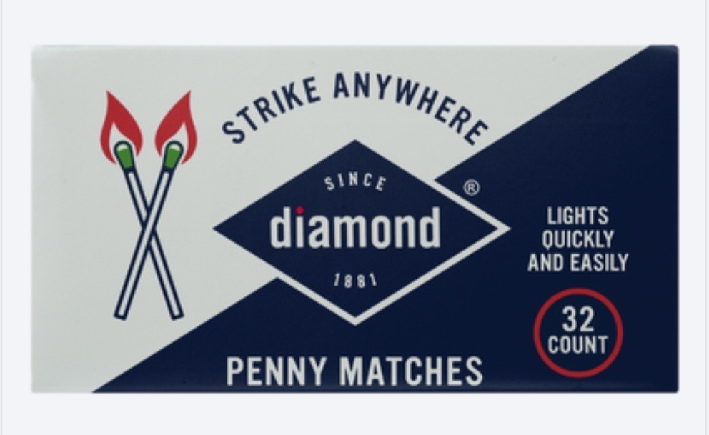 (10 Pack) Diamond Strike Anywhere Matches Penny Matches