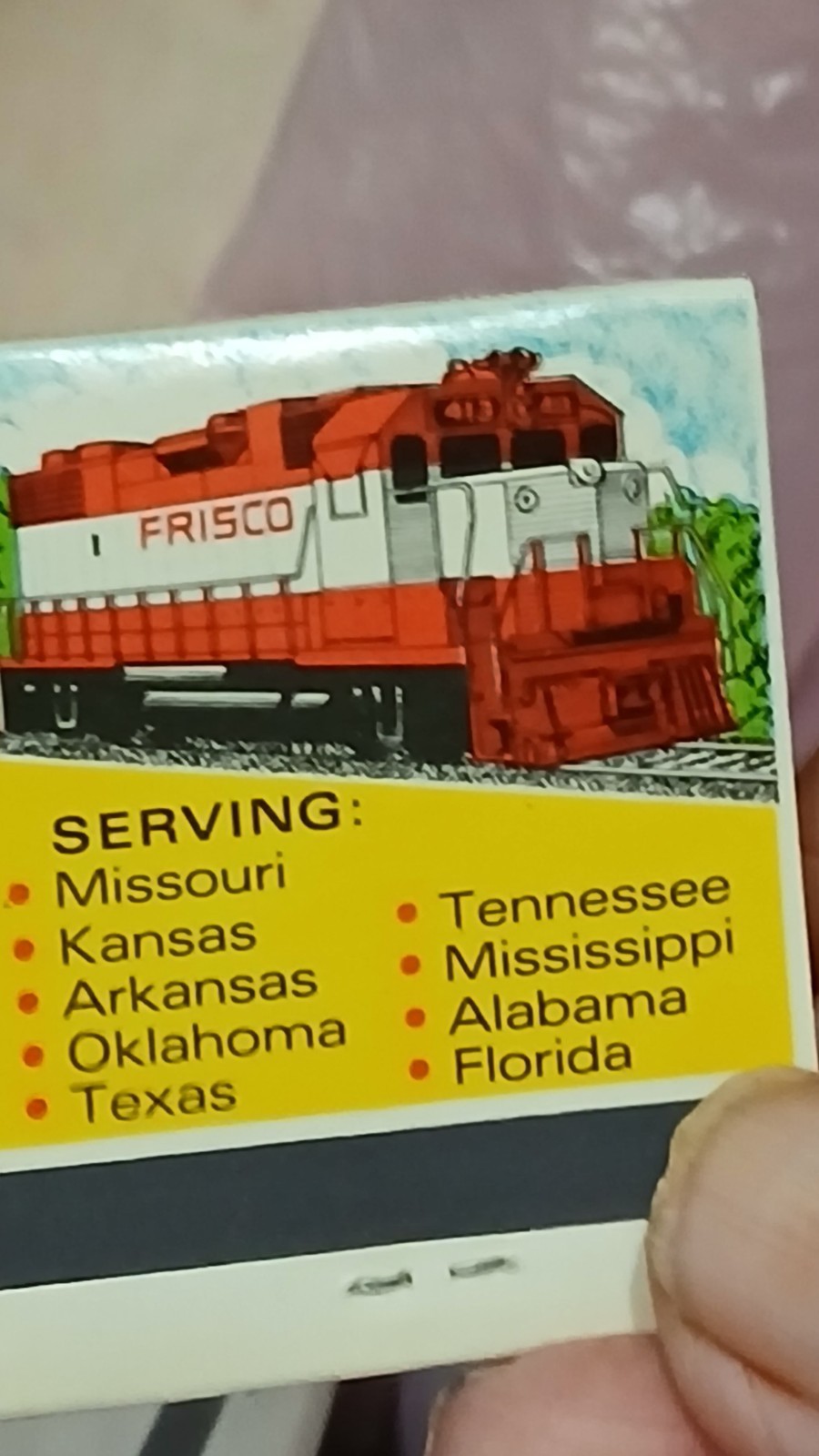 Railway Shipping, Nice Matchbook Unstruck Mint VTG St. Louis San Francisco Line