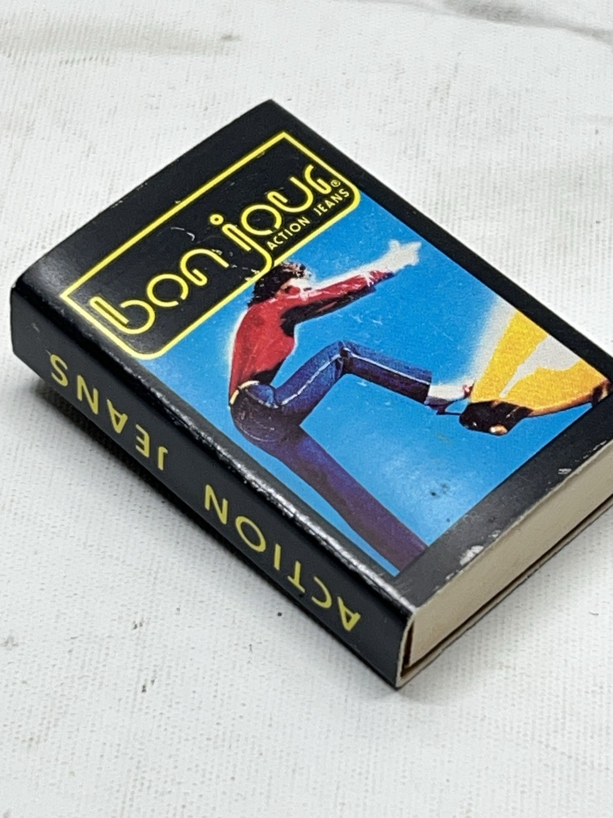 Vtg Bon Jour Action Jeans Advertising Unstruck Matchbox Michael Jackson Levis