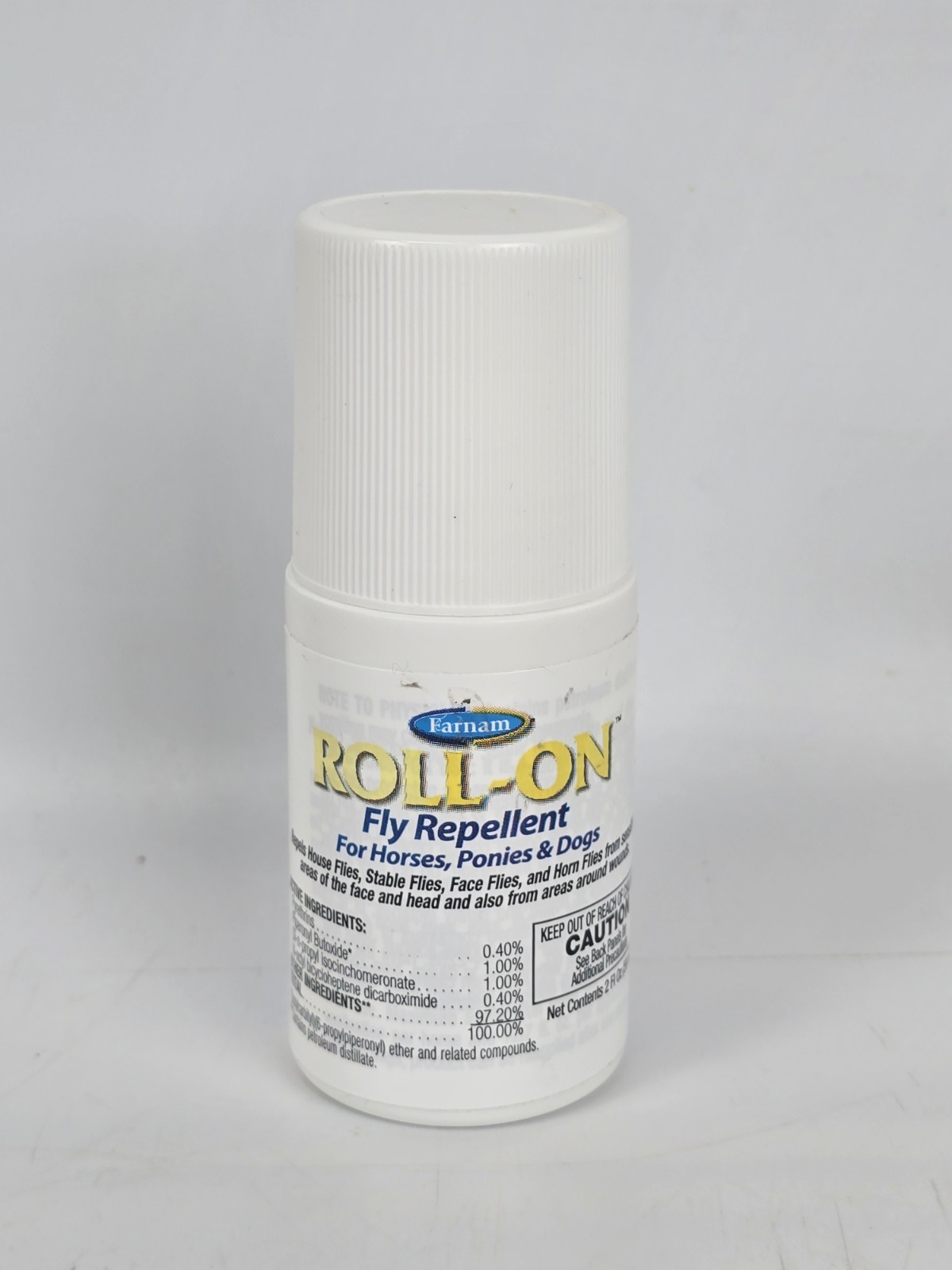Farnam Roll-On Fly Repellent | For Horses, Ponies and Dogs | 2 oz