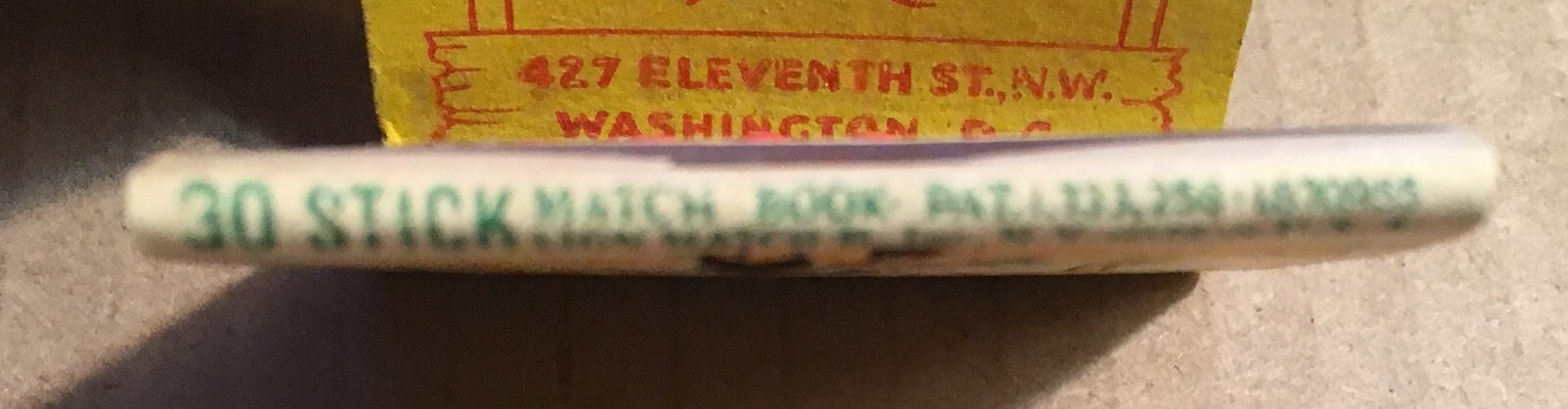 CHICKEN HUT RESTAURANT (WASHINGTON, DC) “WHERE CHICKEN IS KING” FULL MATCH BOOK