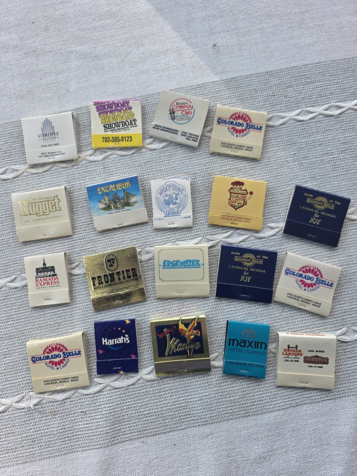 VTG Las Vegas Nevada Casino Matchbooks Lot 19 Harrah’s Frontier Most Unstruck