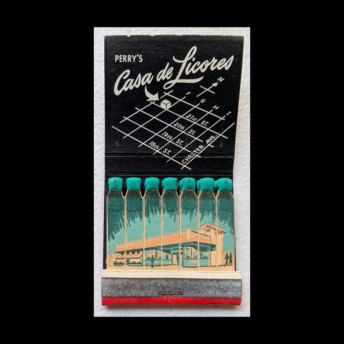 Feature Matchbook Full Book Perry’s Casa de Licores (Location not listed)