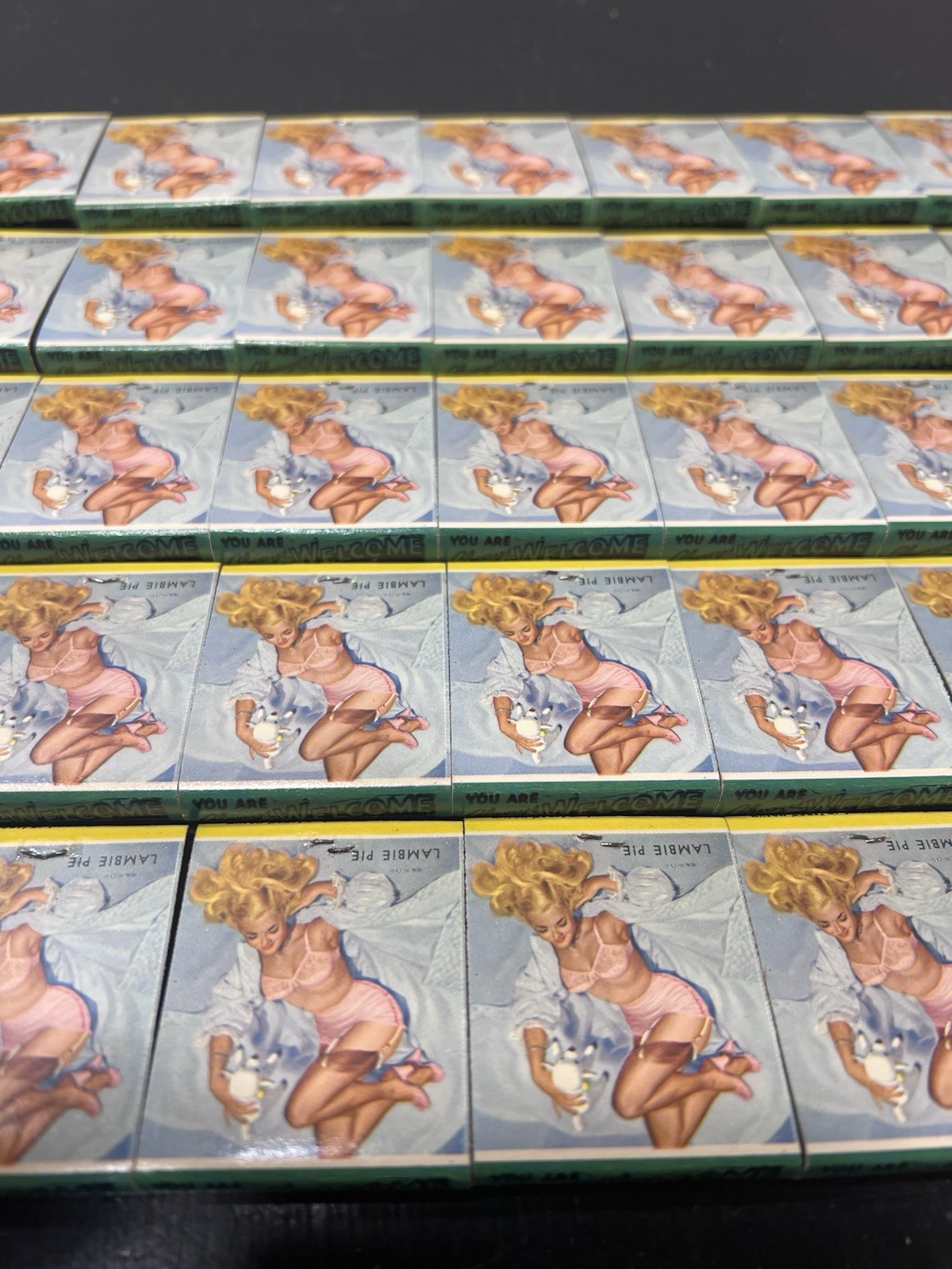 Vintage Pin Up Matchbook Lot AMVETS Ogden Utah Advertising Unused 35