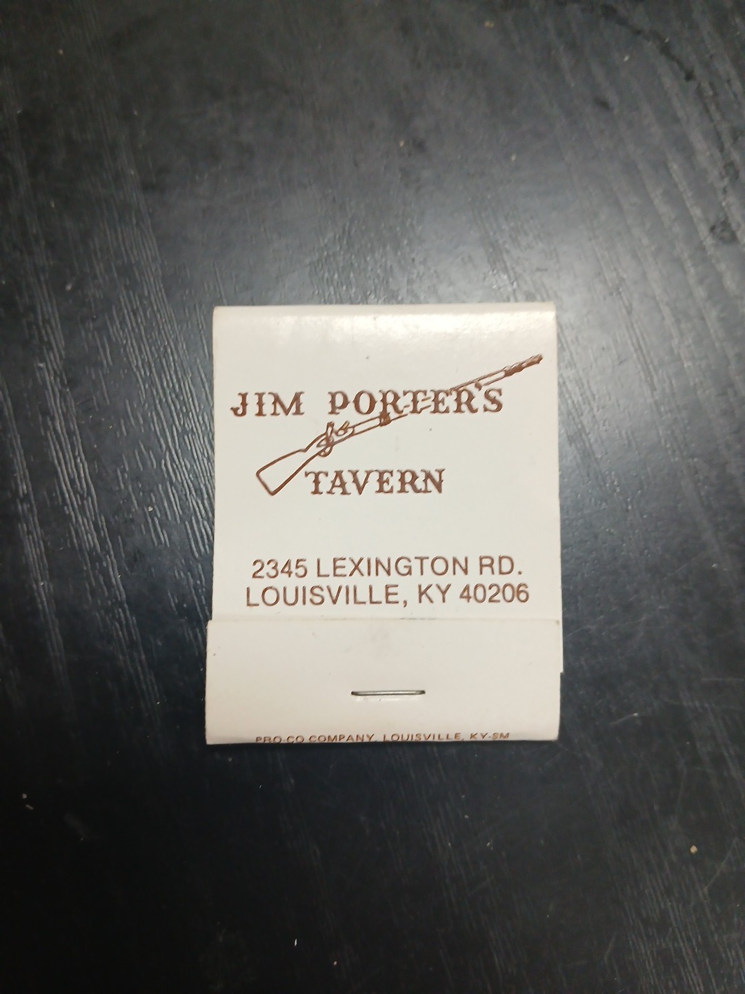 Vintage Matchbook Jim Porter’s Tavern Bar Louisville Kentucky Advertising Full