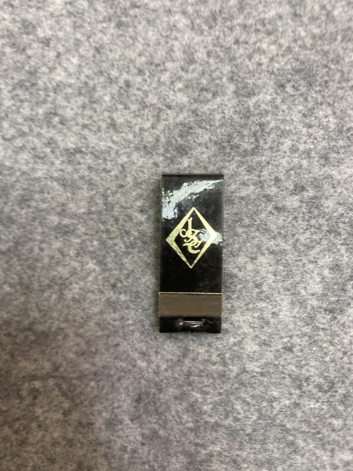 John’s Supper Club Springfield Illinois Vintage Gold Black Matchbook