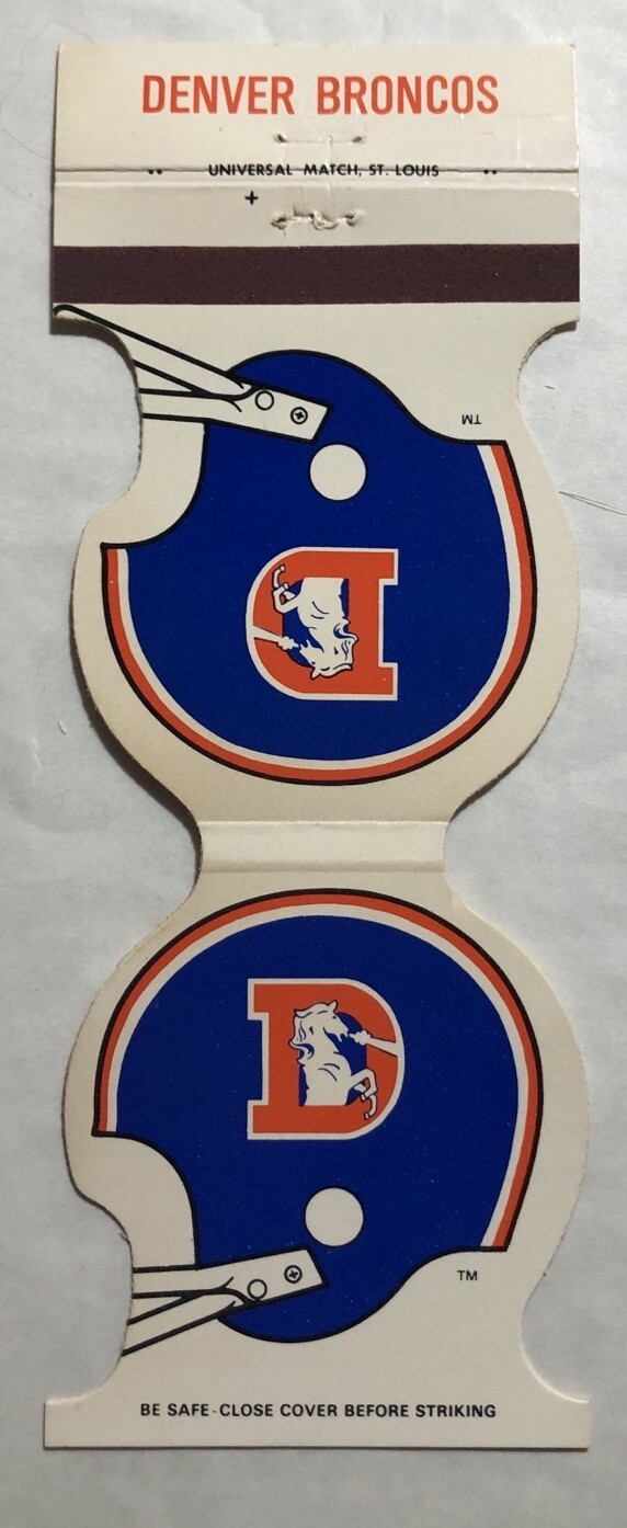 Denver Broncos Matchbook Cover