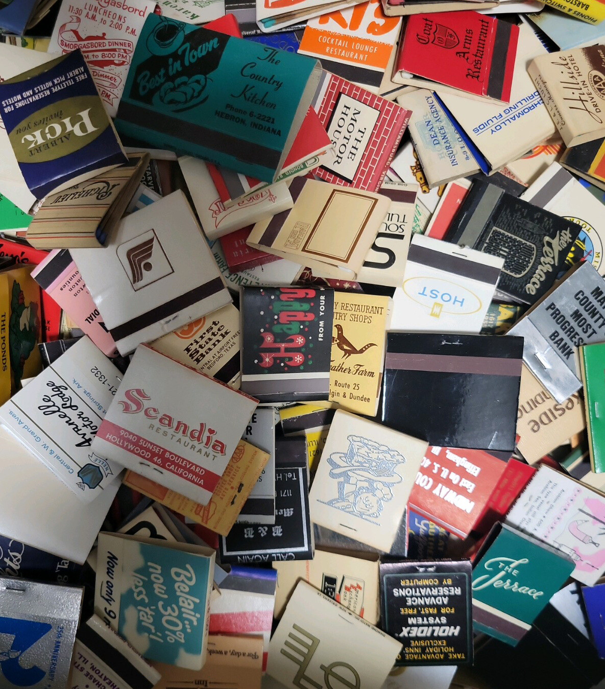 Vintage Matchbooks Unsearched Full & Unstrk Mint Condition Freshest Batch 60 Lot