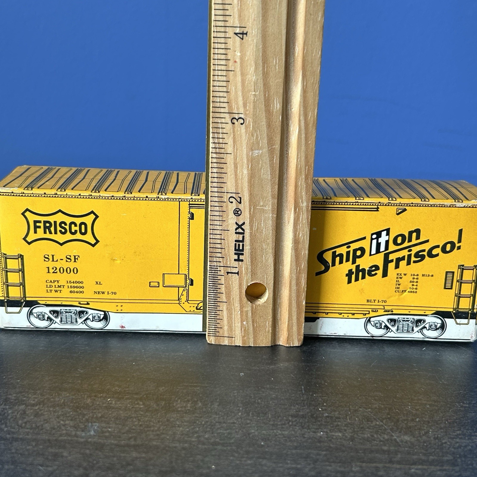 VTG Ship it on the Frisco Line Boxcar w/ 25 Matchbooks Cardboard Train Railway