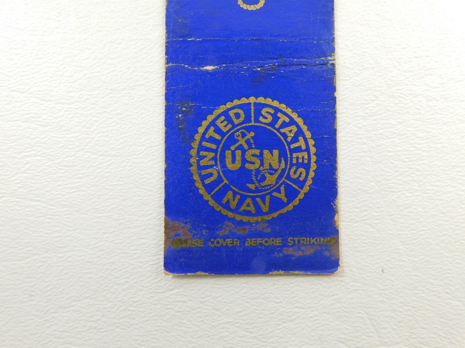 United States Navy USN Anchor Vintage Matchbook Cover