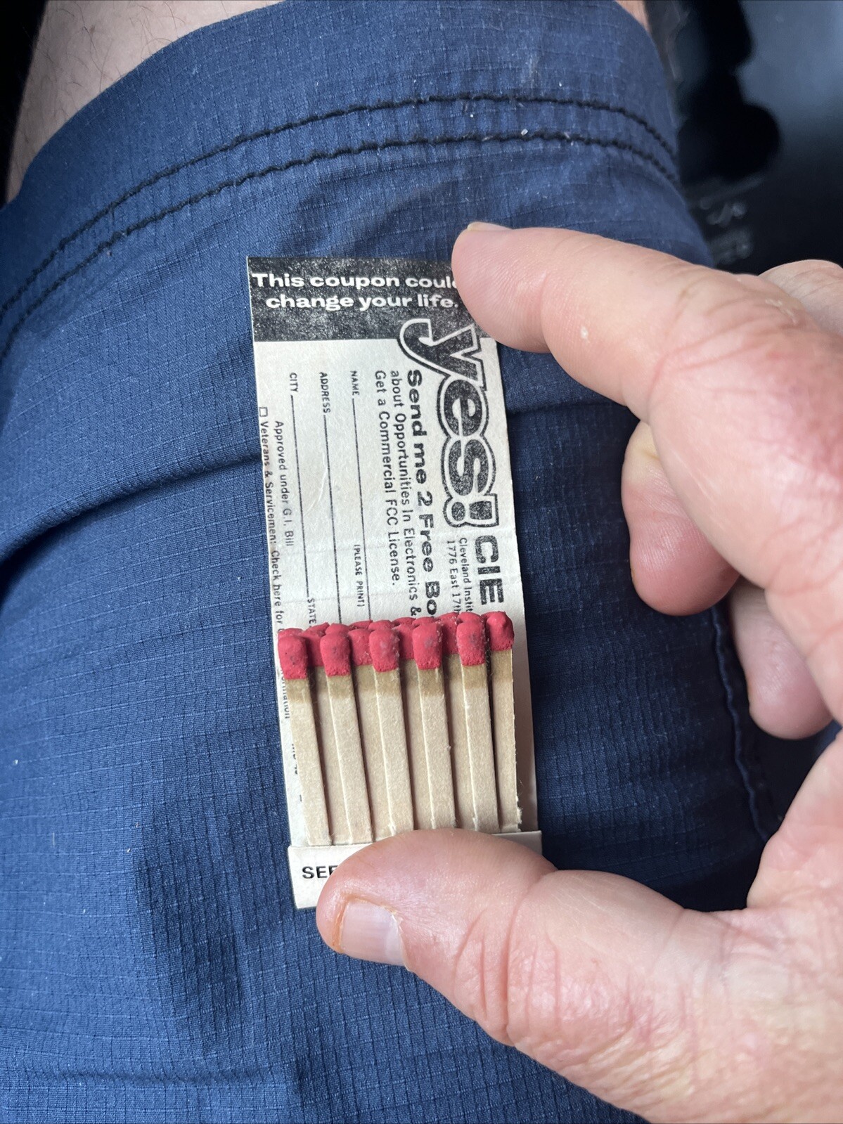Yes! 2 Free Books Vintage Matchbook See Coupon Inside