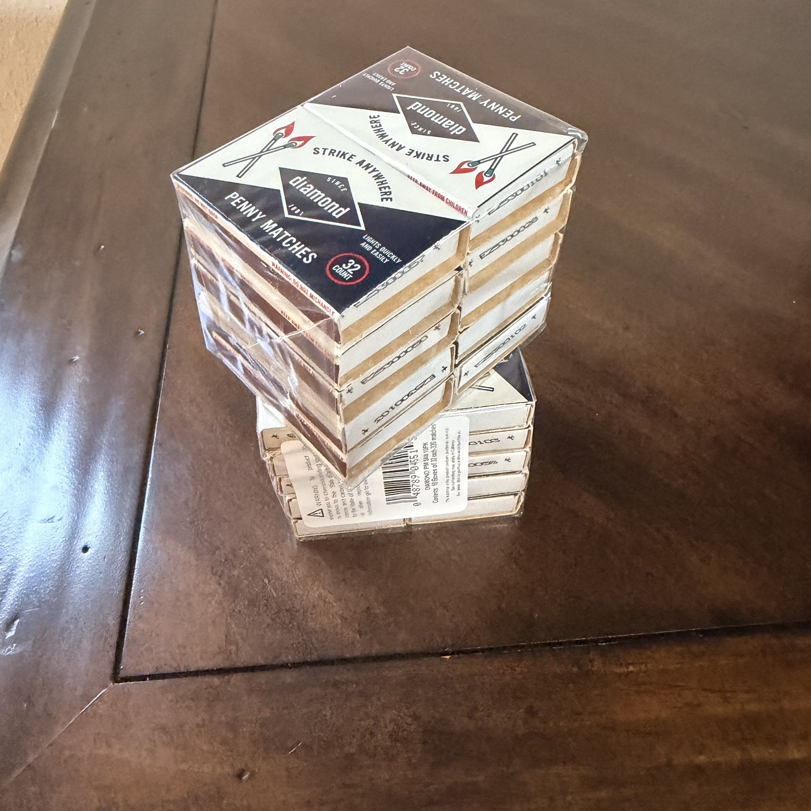 (2 Boxes) Diamond Strike Anywhere Matches Penny Matches Camping 640 Total-New