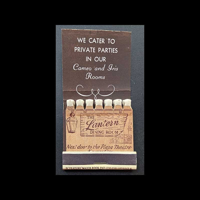 Feature Matchbook Full Book The Lantern Dining Room Kansas City, MO