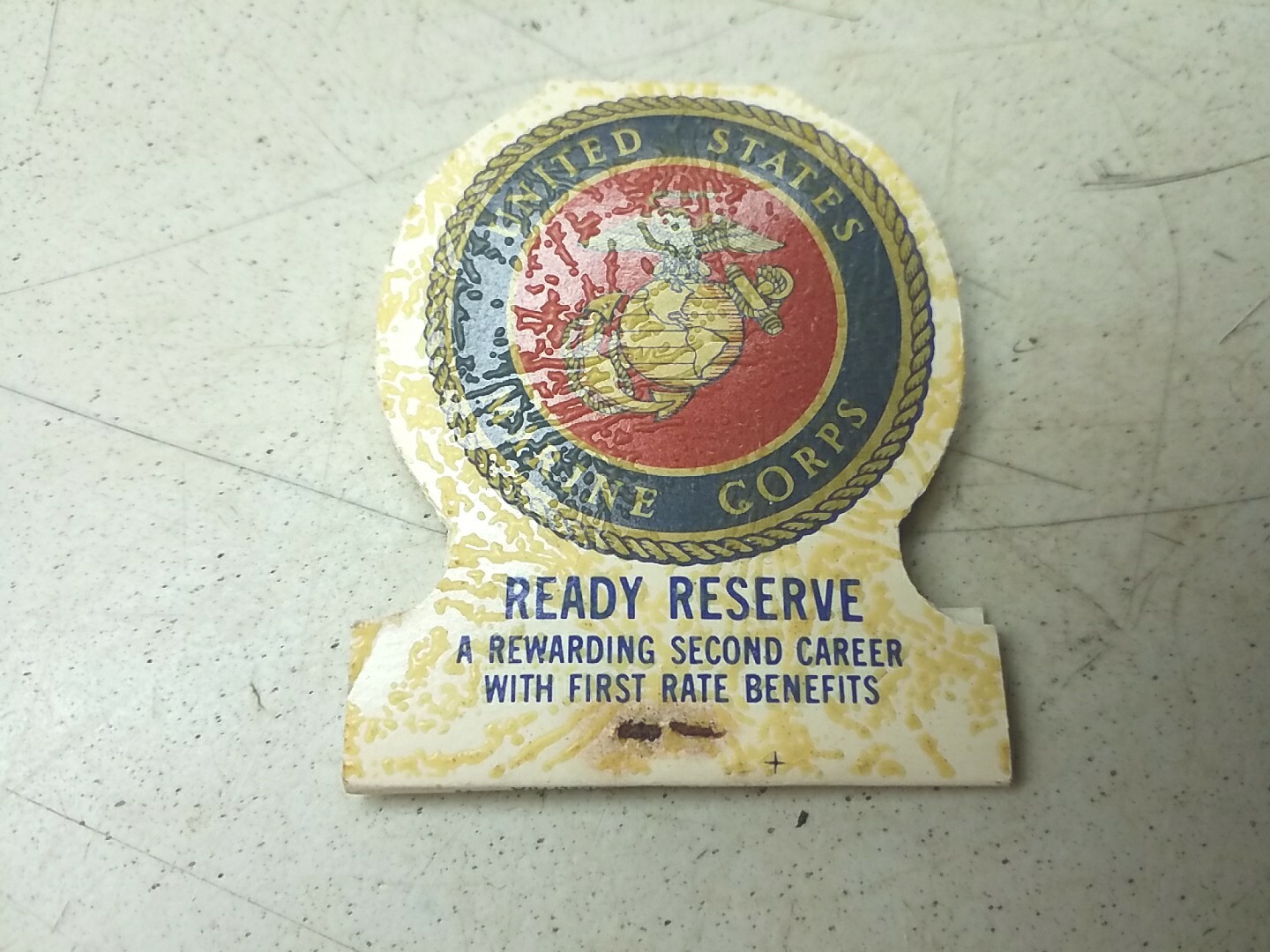 United States Marine Corps Recruiting Station Columbus Ohio Vintage Matchbook