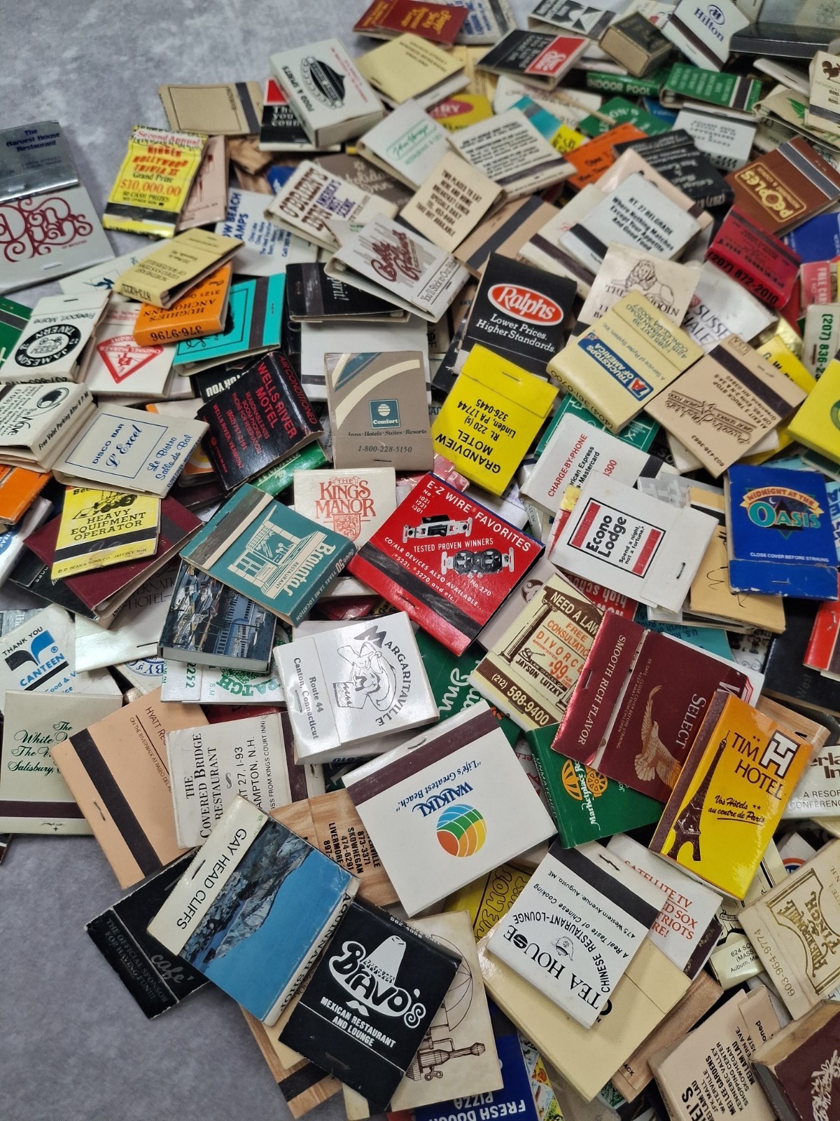 Lot Of 50 Assorted New/ Used Matchbooks /Matchboxes -Random Selection Vintage