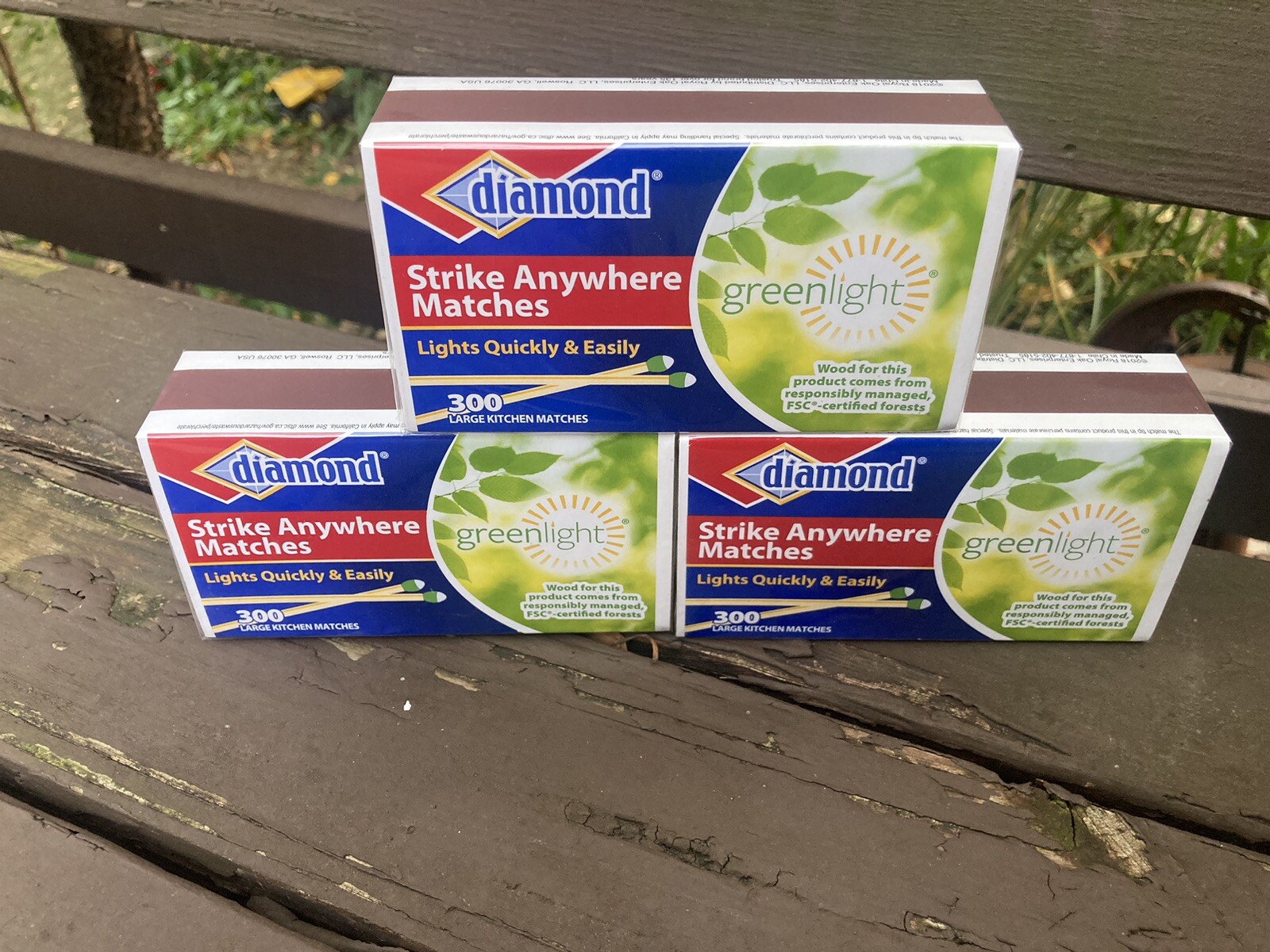 (3 boxes) Diamond Strike Anywhere Matches (300 per box/900 Total) New Sealed