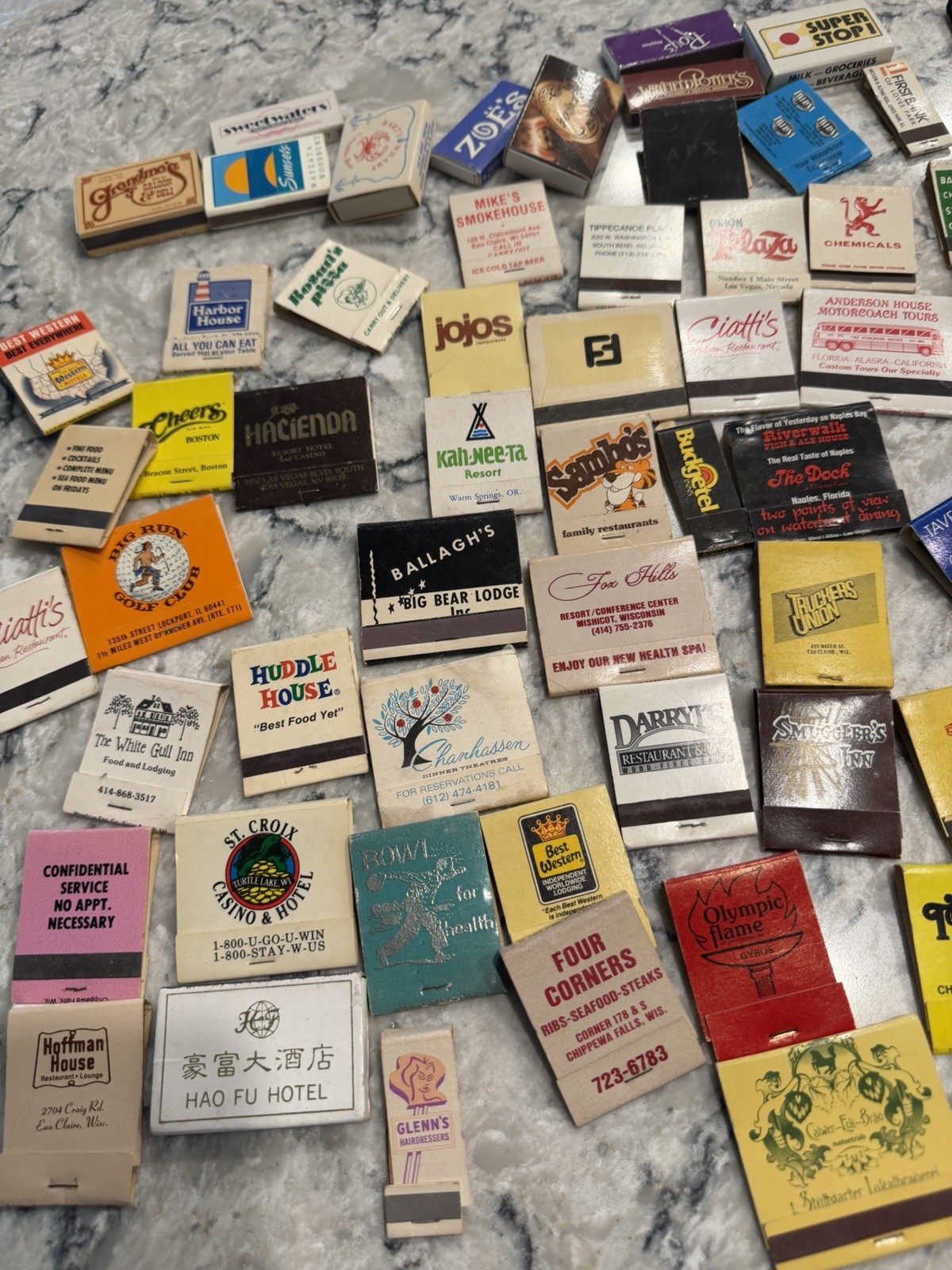 100+ Vintage Matches/Matchbook Lot Randomly Selected/Restaurant/Hotel/Ads 1LB