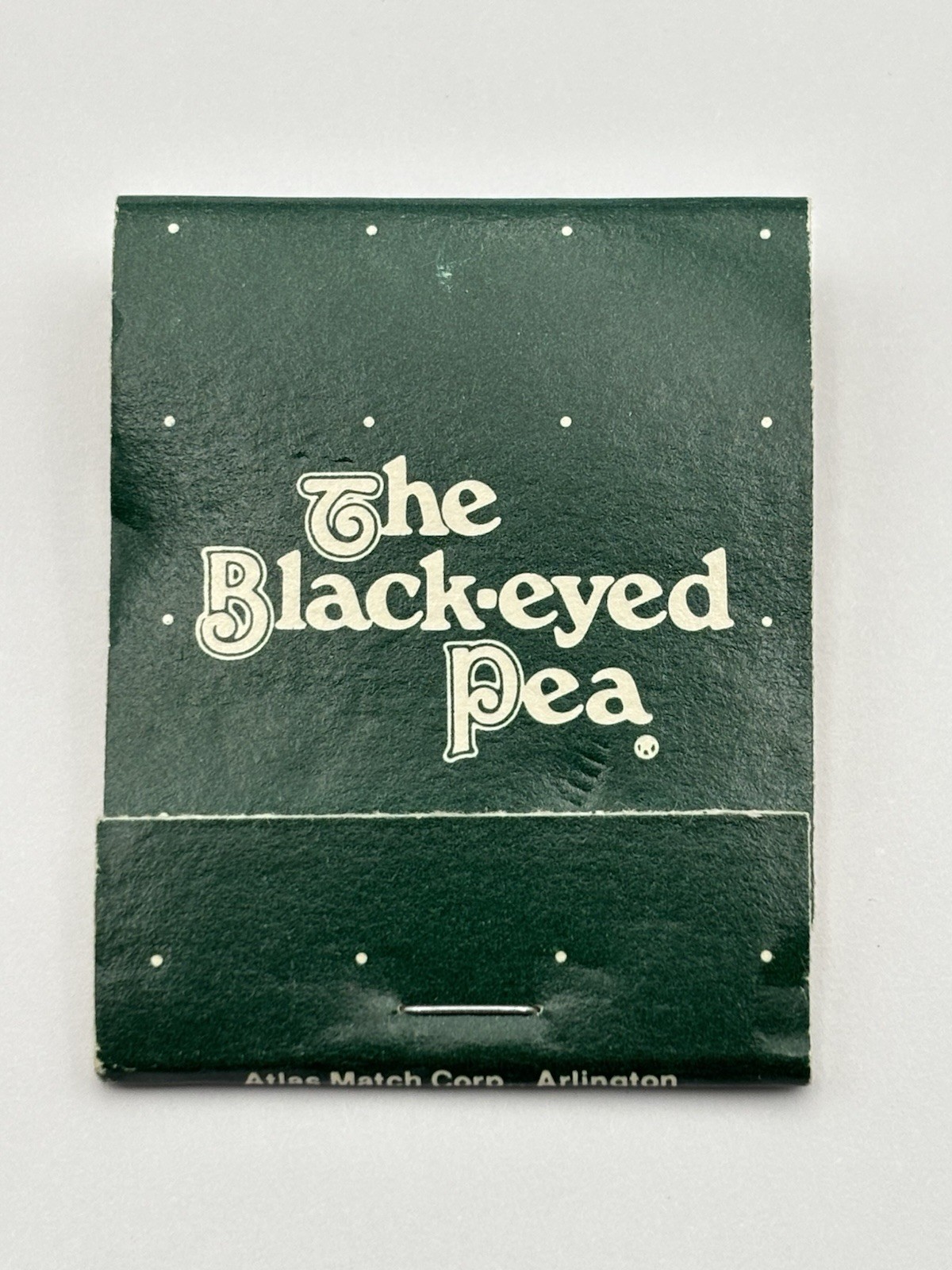 Vintage The Black-eyed Pea Restaurant & Bar Matches Matchbook Full Unstruck