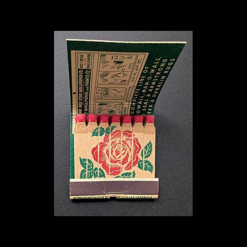 Feature Matchbook Full Book Red Star Wallpaper Co. Wilmington