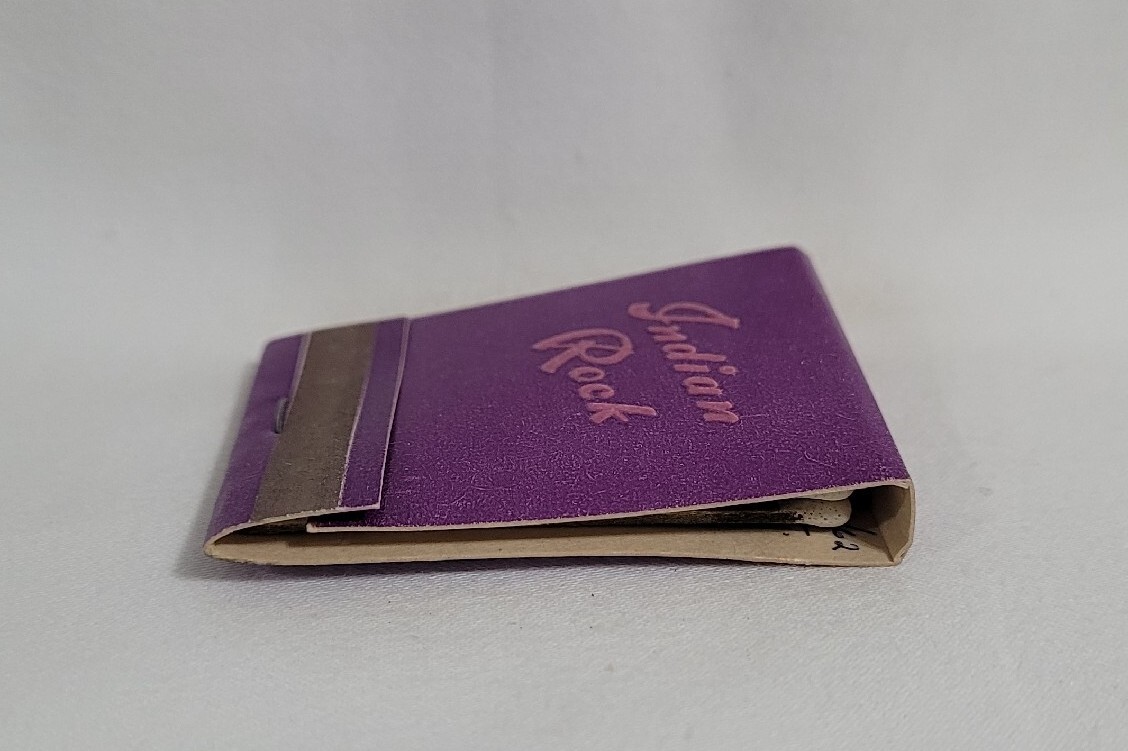 Vintage Matchbook Indian Rock Restaurant Upper Black Eddy PA Advertising Full