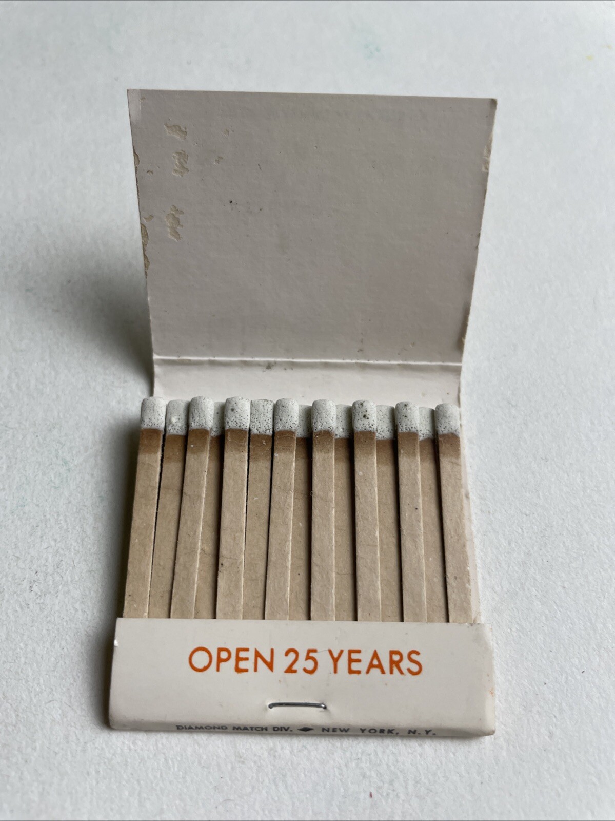 Vintage Antolotti’s Italian Restaurant Matchbook New York City Guitar Banjo