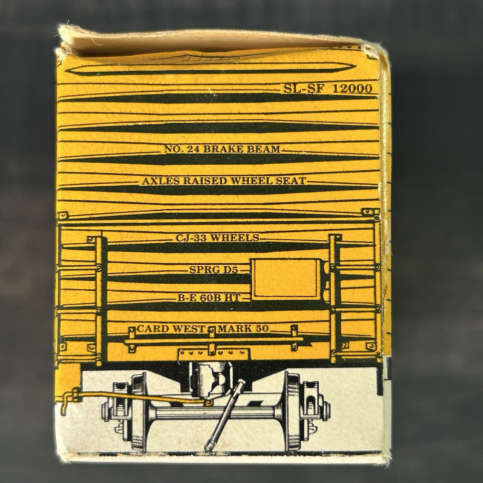 VTG Ship it on the Frisco Line Boxcar w/ 25 Matchbooks Cardboard Train Railway