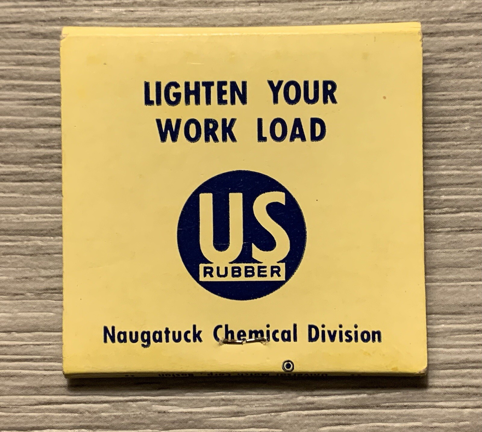 United States Rubber ~ Hard to Find Vintage Matchbook ~
