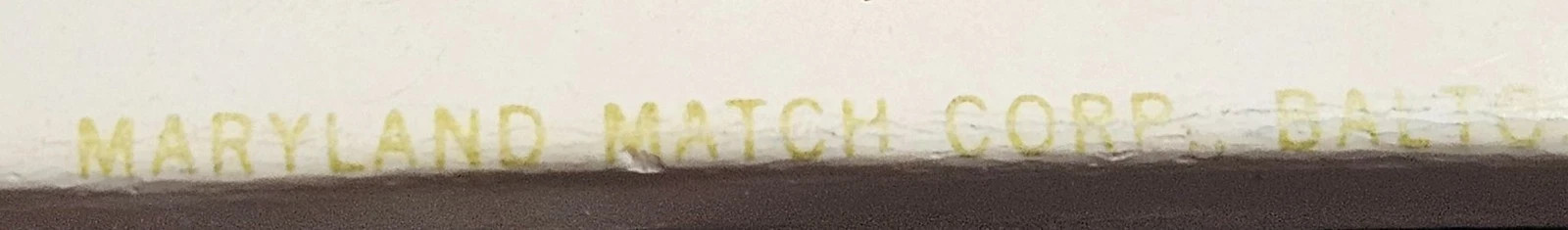 Vintage Matchbook United States of America Seal Maryland Match Corp Baltimore