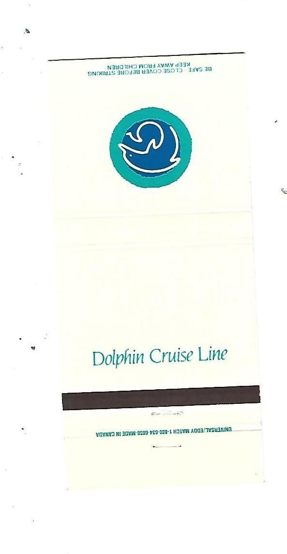 Dolphin Cruise Line Matchcover