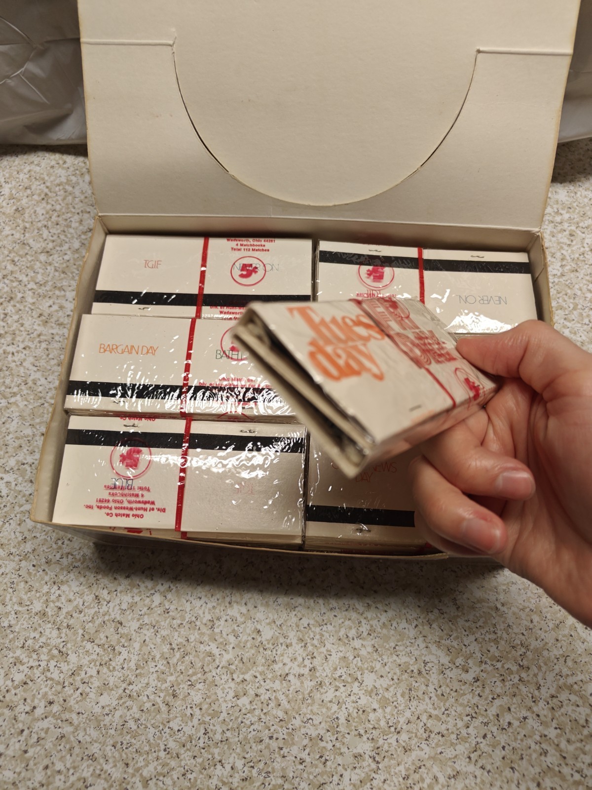 Match Paks Ohio Match Co With Original Display Carton And Cardboard Box NOS