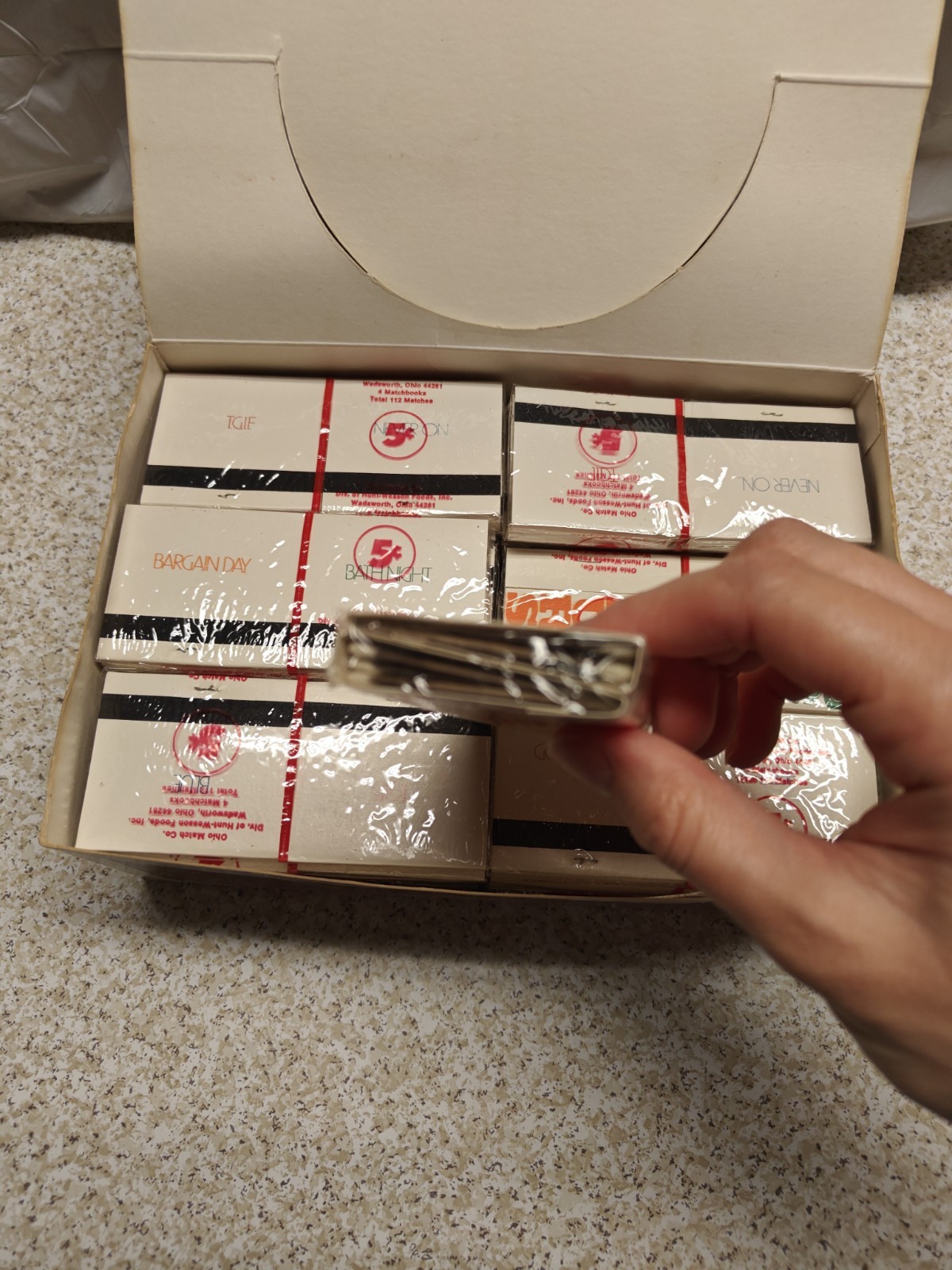 Match Paks Ohio Match Co With Original Display Carton And Cardboard Box NOS