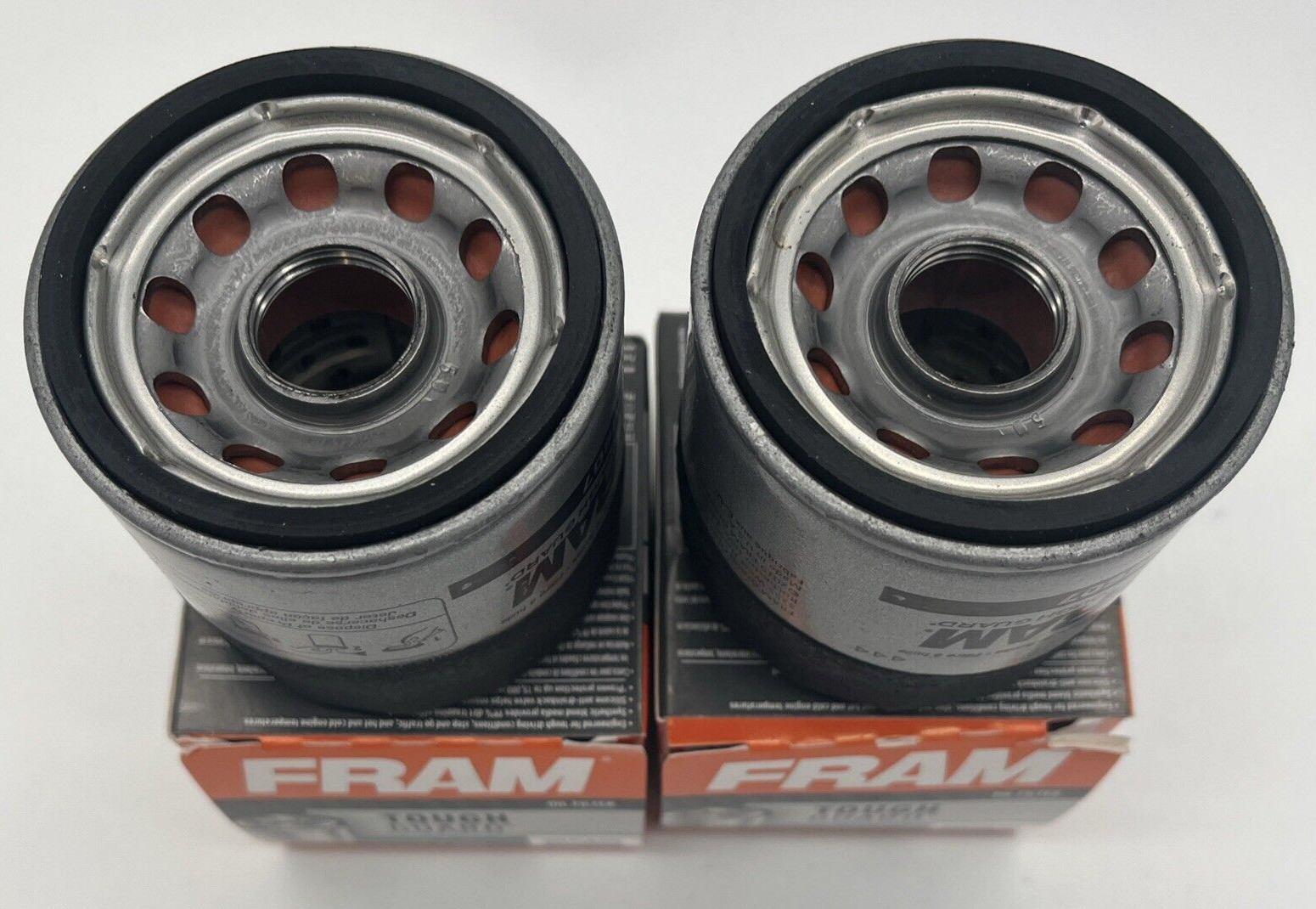2 New Fram Oil Filters TG6607 Tough Guard Spin-On Filter with SureGrip 2 Filters
