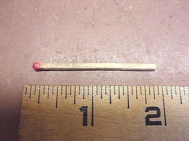 Early Lacquered Cardboard Made in Ausia Wooden Matchstick Holder w/Matches Neat!