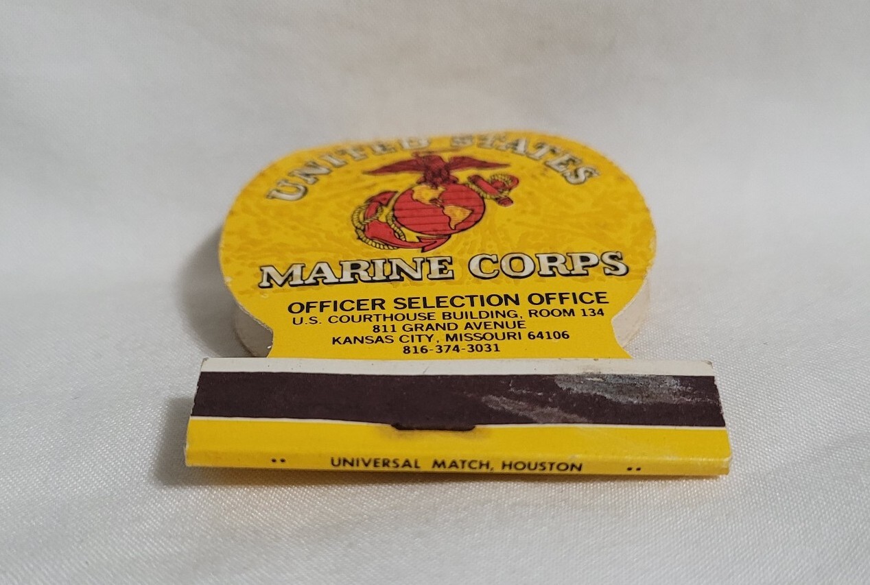 Vintage Matchbook United States Marine Corps Kansas City MO Advertising Matches