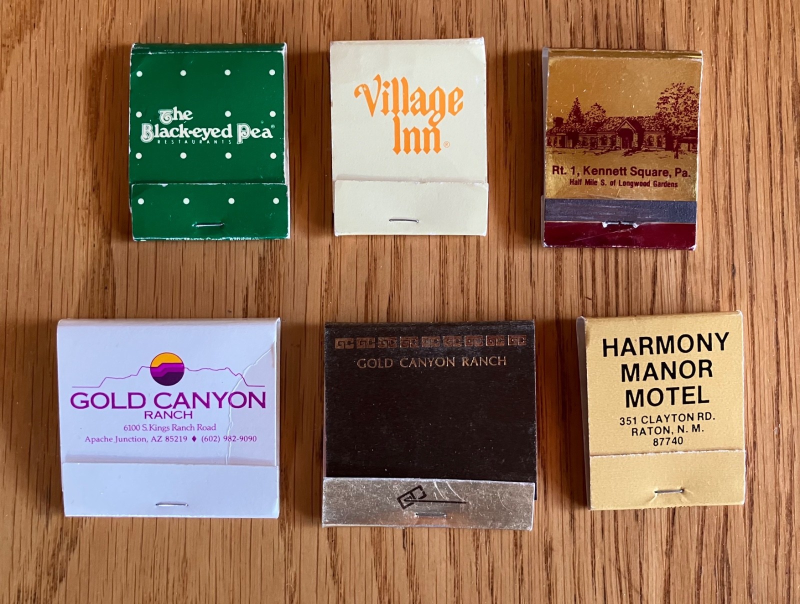 Vintage Lot of 44 Mostly Western United States Advertising Matchbooks