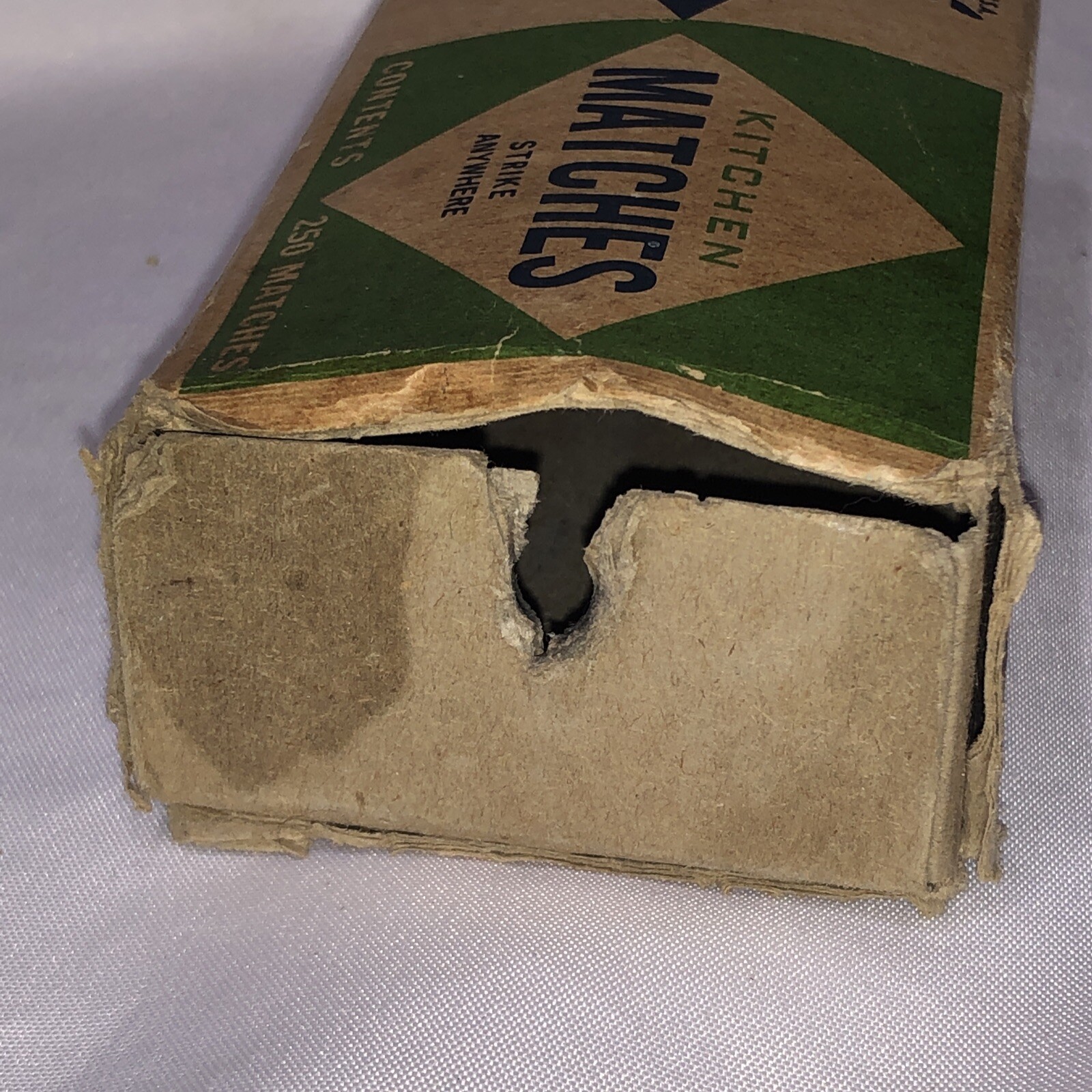 Diamond Kitchen Matches Vtg Cardboard Box 250 Matches USA Hot Air Balloon/u3a