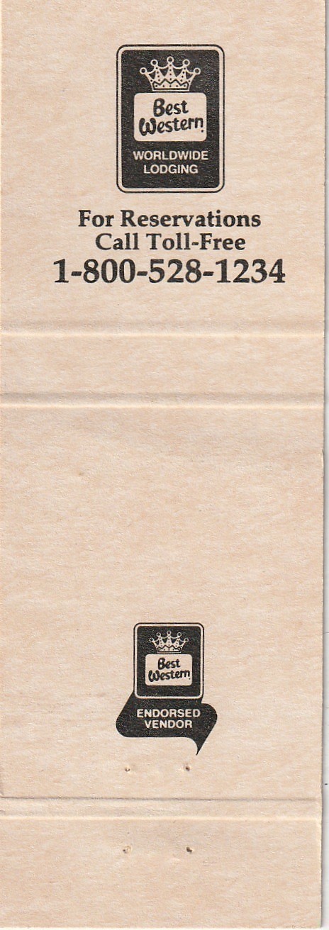 MATCHBOOK COVER – PARKWAY CENTER INN – PITTSBURGH PENNSYLVANIA – UNSTRUCK