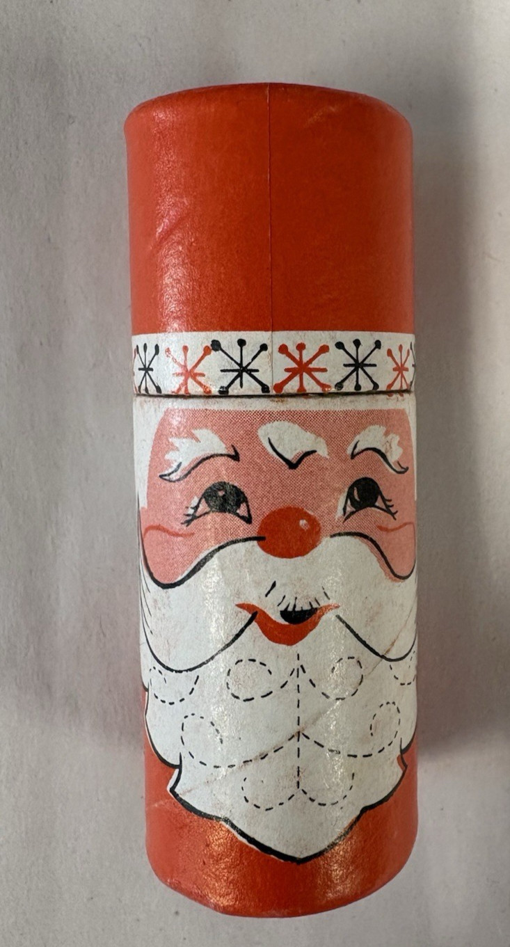 SANTA MATCHES-VINTAGE-CARDBOARD TUBE-MADE in TAIWAN