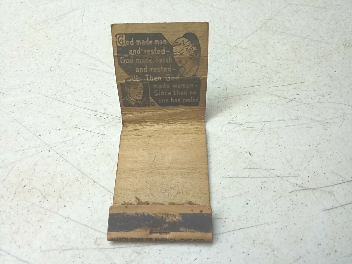 Modernistic Bar At Big Flats Hwy 13 Friendship WI Advertising Matchbook Cover