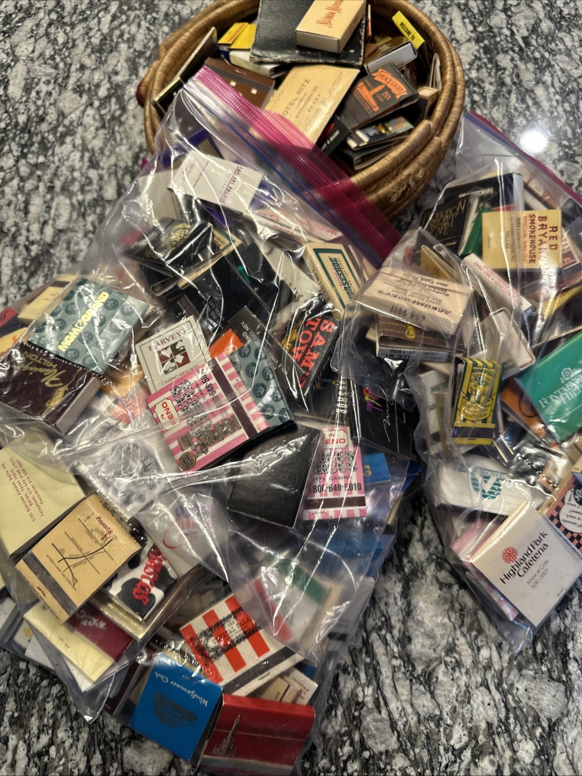 Vintage 100 Matchbooks Lot Hotel Restaurant Casino Advertising Free Shipping