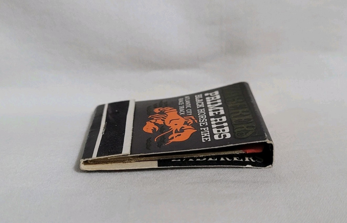 Vintage Zaberer’s Restaurant Matchbook Black Horse Pike New Jersey Advertising