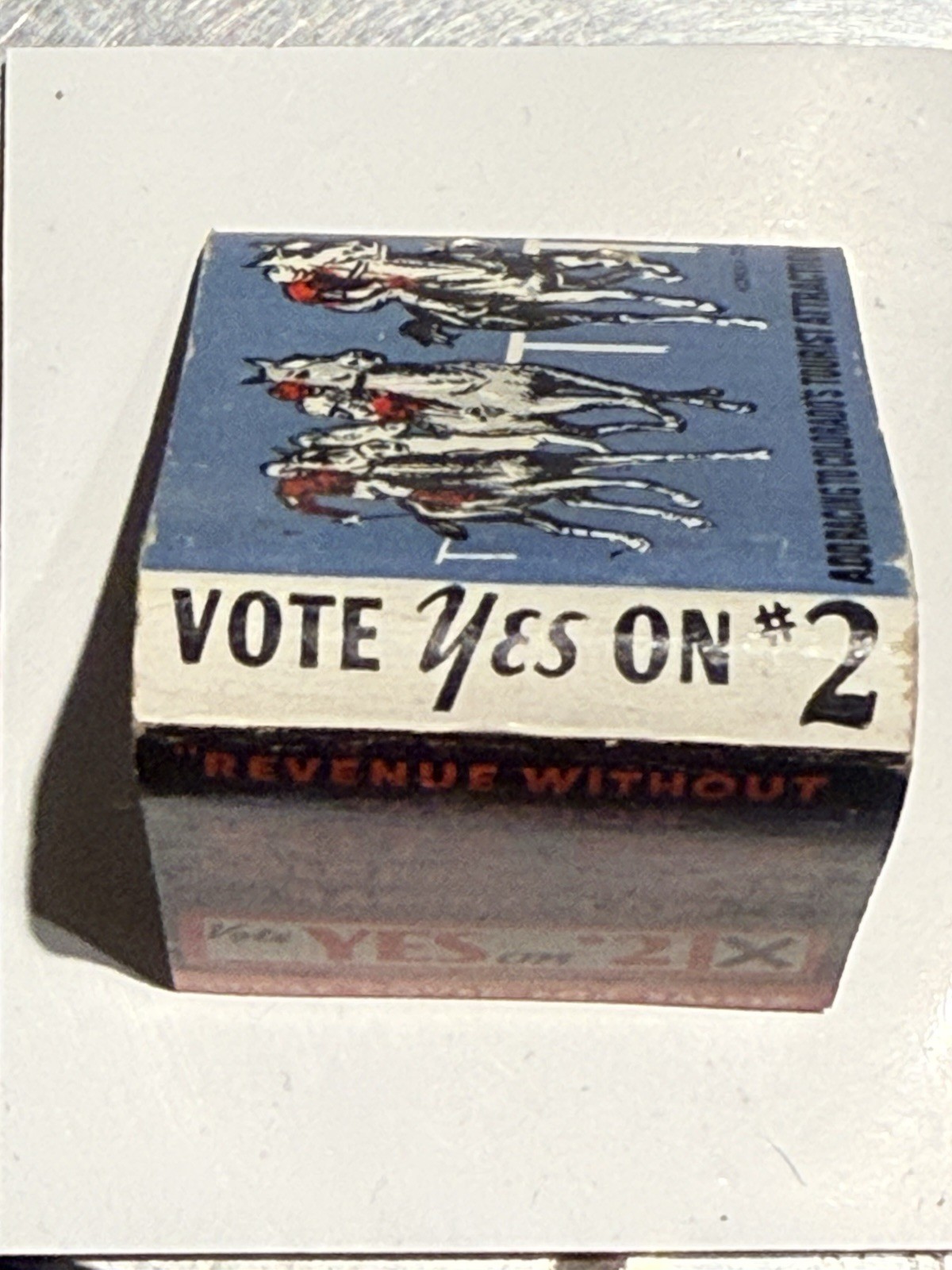 Vtg Matchbook Vote Yes For Horse Racing Under Association In Colorado, Full