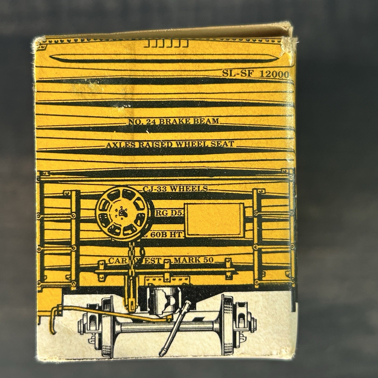 VTG Ship it on the Frisco Line Boxcar w/ 25 Matchbooks Cardboard Train Railway
